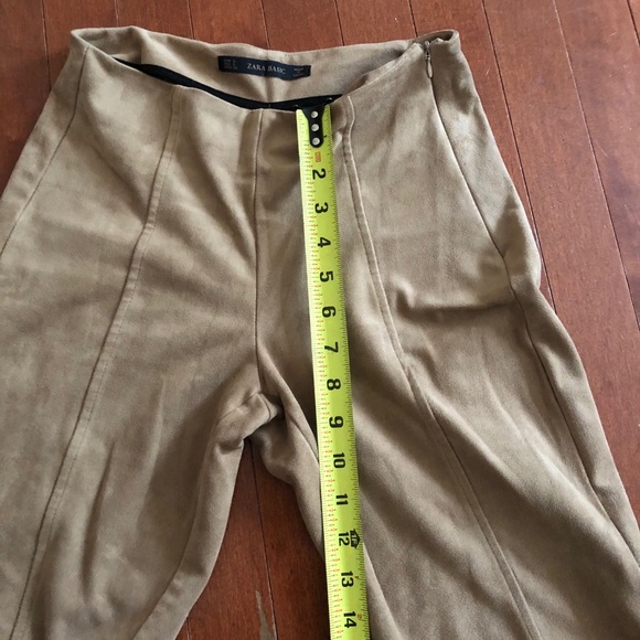 Zara Brown Suede leggings - Picture 3 of 8